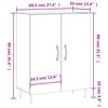 vidaXL Sideboard Betongrau 69,5x34x90 cm Holzwerkstoff