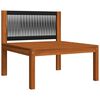 vidaXL 5-teiliges Garten-Lounge-Set mit Kissen Creme 63 x 63 cm