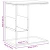 vidaXL Beistelltisch Schwarz 55x36x59,5 cm Holzwerkstoff