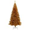 vidaXL Weihnachtsbaum mit 300 LEDs mit St&auml;nder Gold 210 cm PET