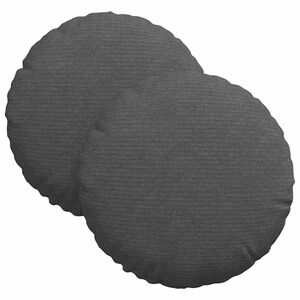 vidaXL Sitzkissen 2 pcs Dunkelgrau &Oslash; 30 cm Cordstoff
