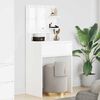 vidaXL Schlafzimmer-Frisiertische mit Regal Wei&szlig; 80 x 39,6 x 135 cm