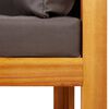 vidaXL 4-tlg. Gartensofa-Set mit Kissen Holz Akazie & Seil