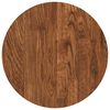 vidaXL Tischplatte Hellbraun &Oslash; 30 x 4 cm Massivholz Eiche