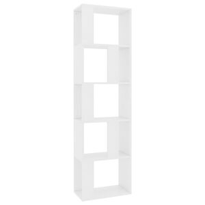 vidaXL B&uuml;cherregal/Raumteiler Wei&szlig; 45x24x159 cm Holzwerkstoff