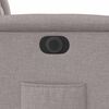 vidaXL Relaxsessel mit Aufstehhilfe Elektrisch Taupe Stoff