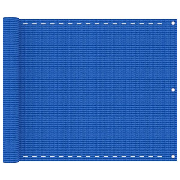 vidaXL Balkon-Sichtschutz Blau 75x400 cm HDPE