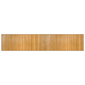 vidaXL Teppich Rechteckig Natur 80x400 cm Bambus
