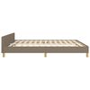 vidaXL Bettgestell ohne Matratze Taupe 180x200 cm Stoff