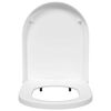 vidaXL Toilette geeignet für Sitz Weiß 48 x 36,5 x 4,5 cm Polypropylen