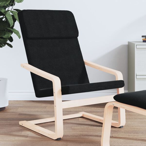 vidaXL Relaxsessel Schwarz Stoff