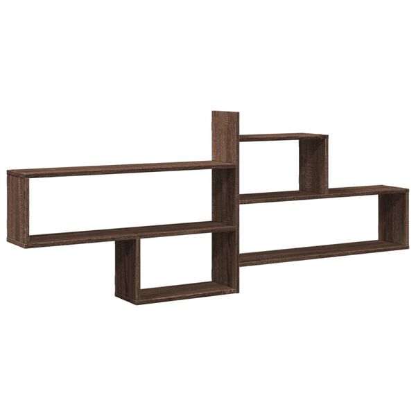 vidaXL Wandregal Braun Eichen-Optik 167,5x18x68 cm Holzwerkstoff