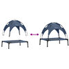 vidaXL Hundebett Marineblau 76 x 62 x 70,5 cm Stahl