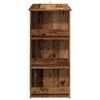 vidaXL Bartisch mit Regal Altholz-Optik 102x50x103,5 cm
