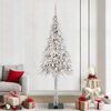 vidaXL Weihnachtsbaum mit 300 LEDs Wei&szlig; 210 cm PE und Stahl