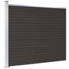 vidaXL Zaunelement WPC 175x146 cm Schwarz