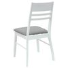 vidaXL Esszimmerst&uuml;hle 2 pcs Wei&szlig; 43 x 54 x 89 cm Massives Gummiholz