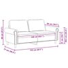 vidaXL 2-Sitzer-Sofa Hellgrau 140 cm Samt