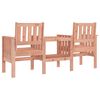 vidaXL Gartenbank mit Tisch 2-Sitzer Massivholz Douglasie