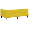 vidaXL Eckbettgestell Gelb 90 cm x 200 cm SamtundSperrholz