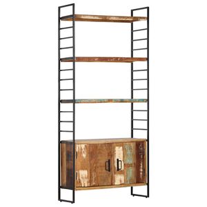 vidaXL B&uuml;cherregal 4 Ebenen 80x30x180 cm Altholz Massiv