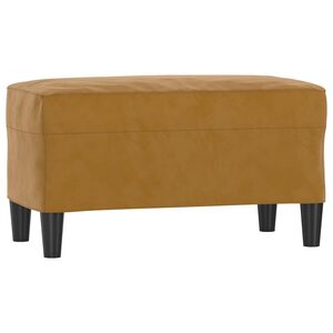 vidaXL Sitzbank Braun 70x35x41 cm Samt