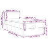 vidaXL Ottoman-Bett mit Matratze Rosa 100x200 cm Samt