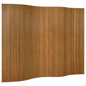 vidaXL Paravent Braun Breite 250 cm H&ouml;he 165 cm Bambus