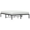 vidaXL Bettgestell Metall Schwarz 140x200 cm
