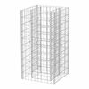 vidaXL Gabionen-Hochbeet Stahl 50&times;50&times;100 cm