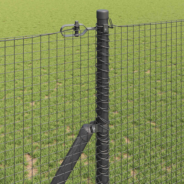 vidaXL Zaunpfosten Grau 10 x 1,4 m (19 x 19 mm Drahtgewebe)
