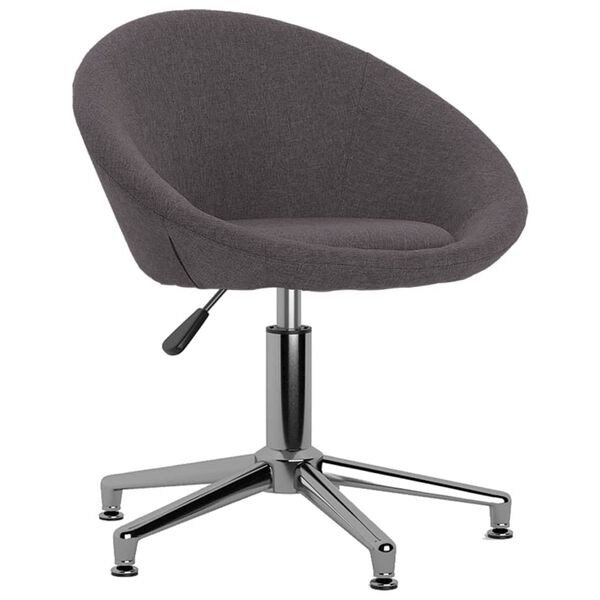 vidaXL Esszimmerstuhl Drehbar Taupe Stoff