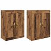 vidaXL Wandmontierter Schrank 2 pcs Altholz 69,5 x 34 x 90 cm