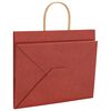 vidaXL Papiertragetaschen 50 Stk. mit Henkeln Rot 32x22x24 cm