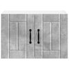vidaXL K&uuml;chenwandschr&auml;nke mit T&uuml;r 2 pcs Beton Grau 60 x 31 x 40 cm