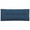 vidaXL R&uuml;ckenkissen Blau 120 x 19 x 50 cm Stoff