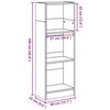 vidaXL B&uuml;cherregal Braun Eichen-Optik 40x24x109 cm Holzwerkstoff