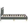 vidaXL Kinderbettgestell mit Kopfteil Dunkelgrau 80 x 160 cm Stoff