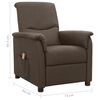 vidaXL Massagesessel Braun Stoff