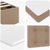 vidaXL Ottoman-Bett mit Matratze Cappuccino-Braun 80x200 cm Kunstleder