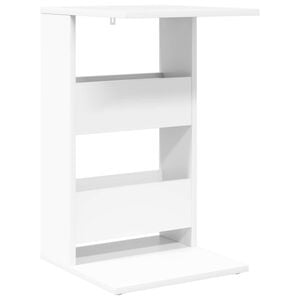 vidaXL Beistelltisch Wei&szlig; 40 x 35 x 60,5 cm Holzwerkstoff