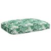 vidaXL Palettenkissenset Floral 3 pcs Gr&uuml;nes Blattmuster Oxford-Stoff