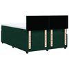 vidaXL Boxspringbett mit Matratze Dunkelgr&uuml;n 140x190 cm Samt