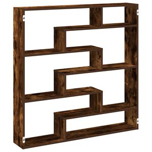 vidaXL W&uuml;rfelregal 7 F&auml;cher R&auml;uchereiche Holzwerkstoff