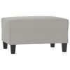 vidaXL Fu&szlig;hocker Hellgrau 70x55x41 cm Mikrofasergewebe