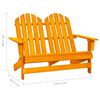 vidaXL Adirondack-Gartenbank 2-Sitzer Massivholz Tanne Orange