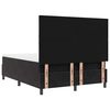 vidaXL LED Boxspringbett mit Matratze Schwarz 140 x 200 cm Stoff