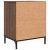 vidaXL Nachttisch Braun Eichen-Optik 49 x 36 x 61 cm Holzwerkstoff