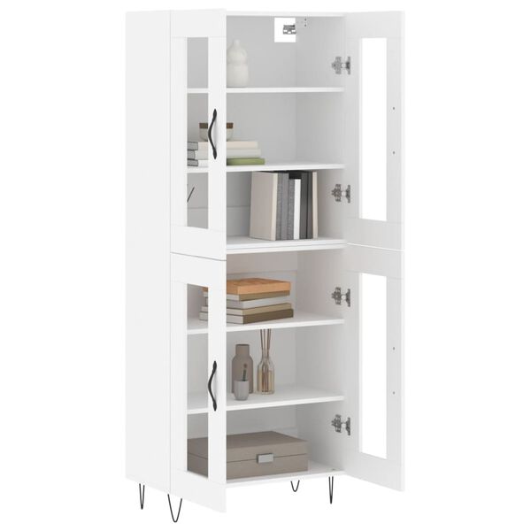 vidaXL Highboard Wei&szlig; 69,5x34x180 cm Holzwerkstoff