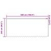 vidaXL Spitzenvorhang mit Vorh&auml;ngen Floral Wei&szlig; 245 x 500 cm Polyester